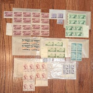 USPS 3 Cent Stamp Bundle 1958 - 1967 56 Stamps